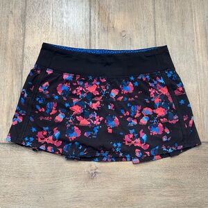 Lululemon Pace Rival Skirt Dandy Digie Multi/Black | Size 6